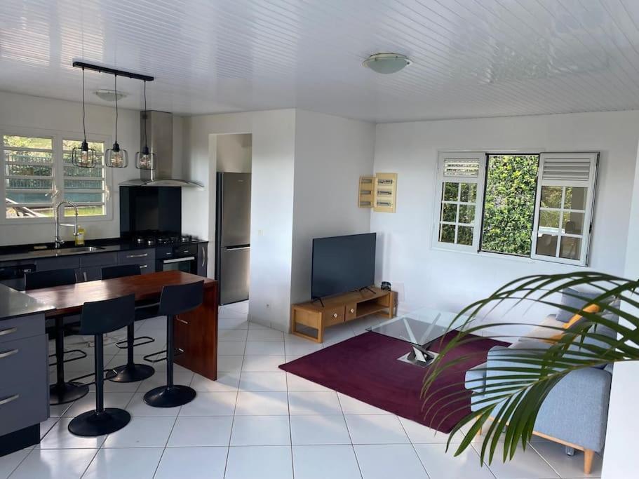 Les Terrasses De Maelle - Jolie Villa F4 Vue Mer Rivière-Salée Kültér fotó