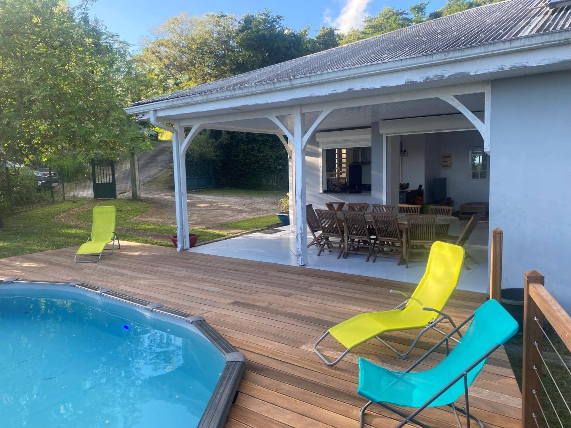Les Terrasses De Maelle - Jolie Villa F4 Vue Mer Rivière-Salée Kültér fotó