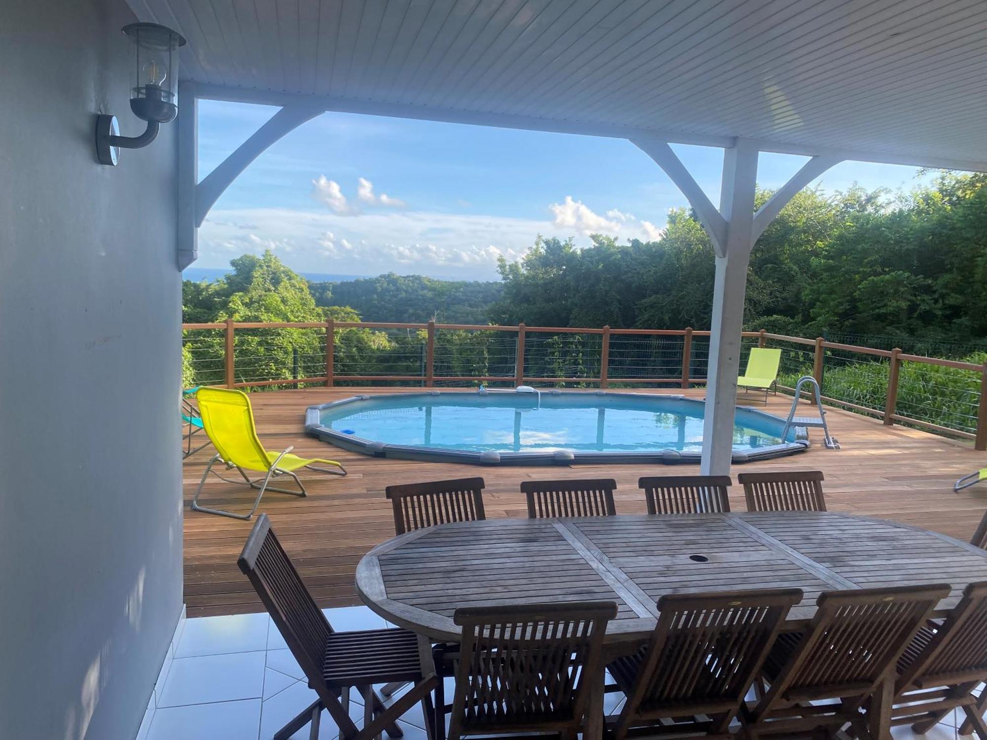 Les Terrasses De Maelle - Jolie Villa F4 Vue Mer Rivière-Salée Kültér fotó