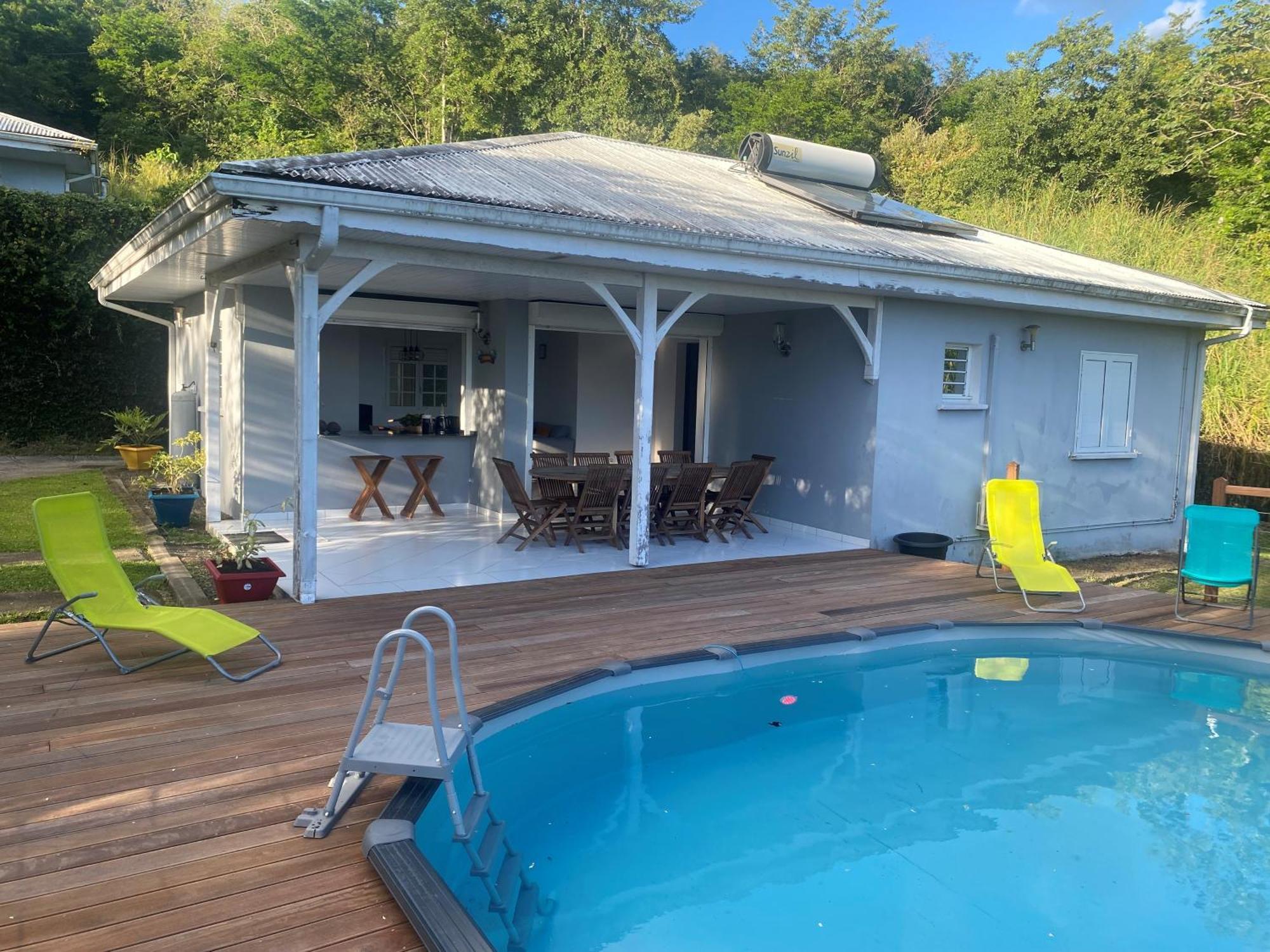 Les Terrasses De Maelle - Jolie Villa F4 Vue Mer Rivière-Salée Kültér fotó